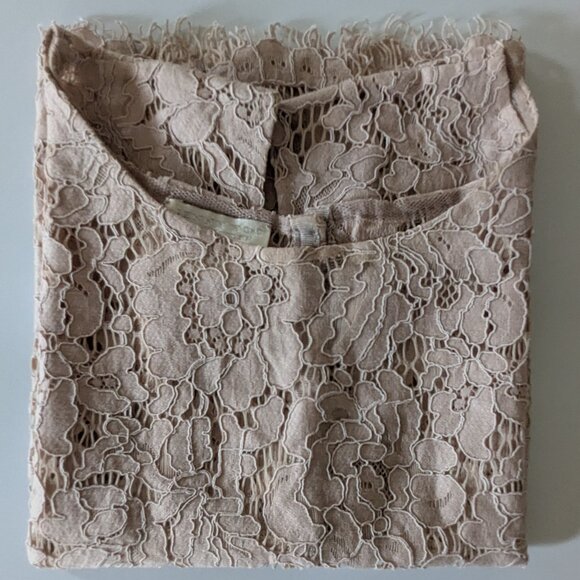 BHLDN Jenny Yoo Cleo Lace Shell Overlay Top NWOT - Picture 5 of 16